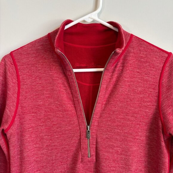 Tommy Bahama Women Medium Athletic Dress Red Long Sleeve Tennis Prep Pickleball - Picture 3 of 12